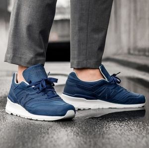 NWT NEW BALANCE 997 MADE IN USA BISON LEATHER BLUE